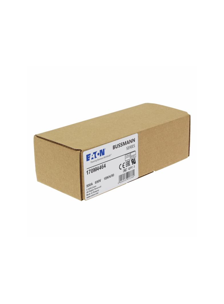 FUSE 500A 690V 1BKN/50 AR UC Wkładka szybka 500A AC 690V rozmiar 1 53x69x51 mm aR IEC UL, 170M4464 E