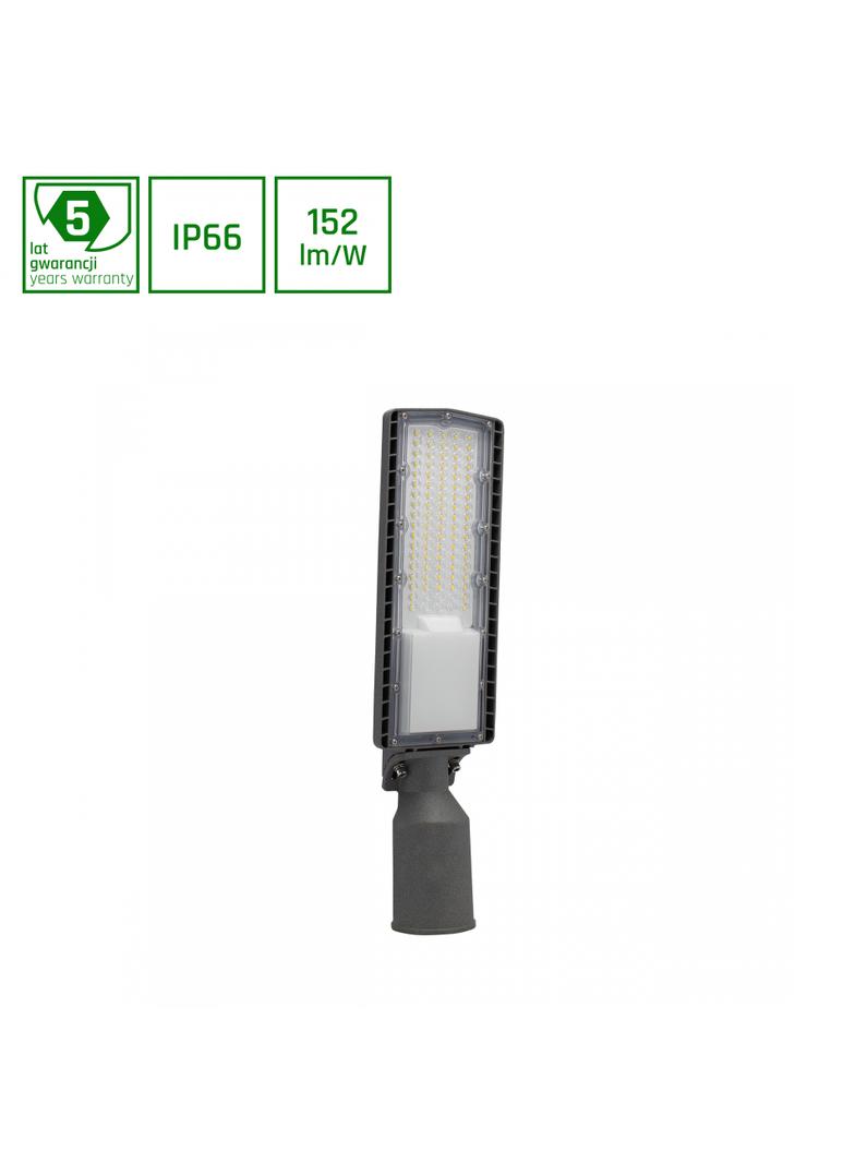 STREETOS OPRAWA ULICZNA 50W NW 230V 130/80st IP66 IK09 456x122x77mm SZARY 5 lat gw.