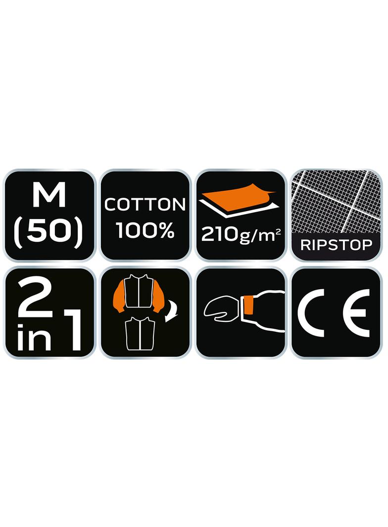 Bluza robocza PREMIUM, 100% bawełna, ripstop, rozmiar M