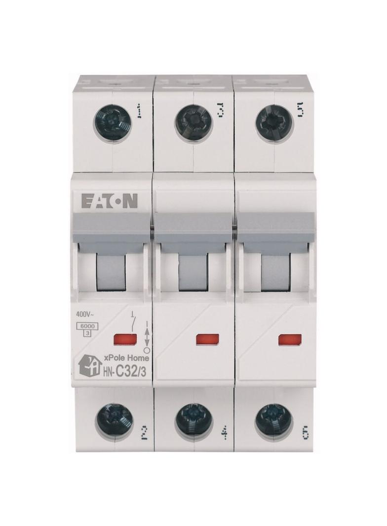 HN-C32/3 Wyłącznik nadprądowy 6kA C32A 3P 194894 EATON