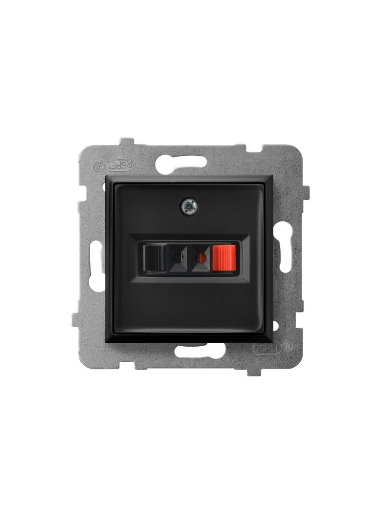 ARIA Gniazdo głośnikowe pojedyncze - kolor czarny metalik GG-1U/m/33