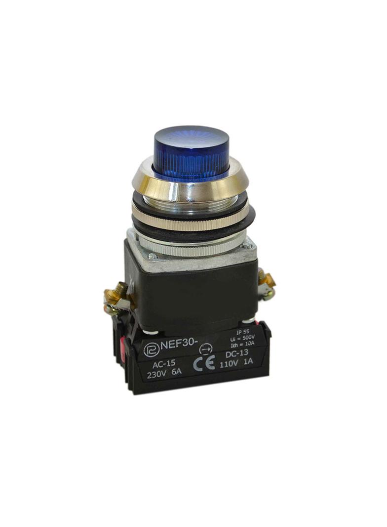 Przycisk NEF30-WLD Y/24V-230V niebieski