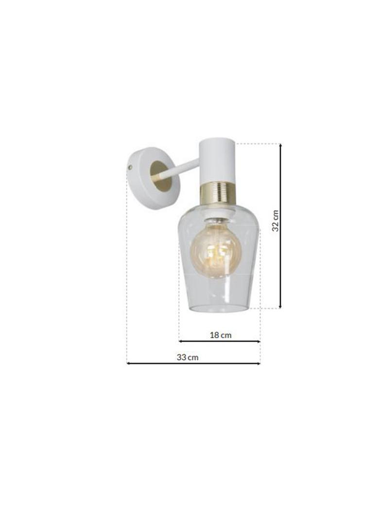 MILAGRO Kinkiet ROMA WHITE 1xE27