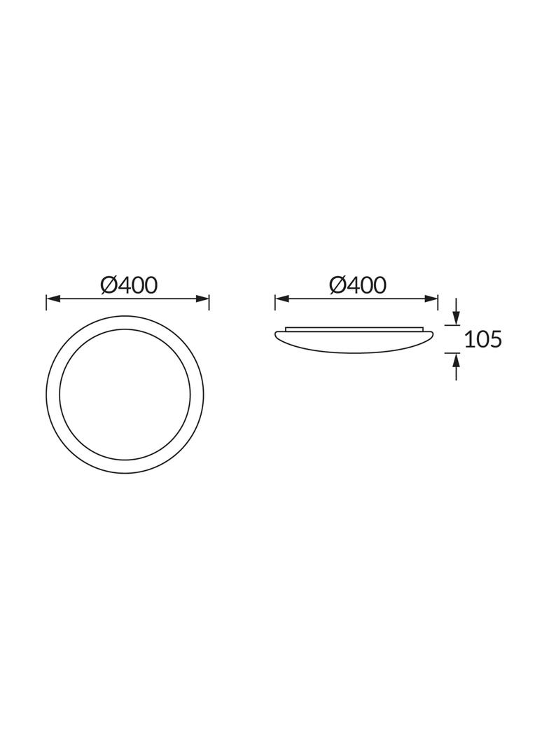 Plafoniera SMD LED SOLEO LED 24W 4000K 03242 IDEUS