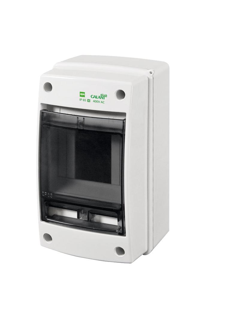 GALANT PLUS RN 1/3 drzwi transparentne (N+PE) IP65