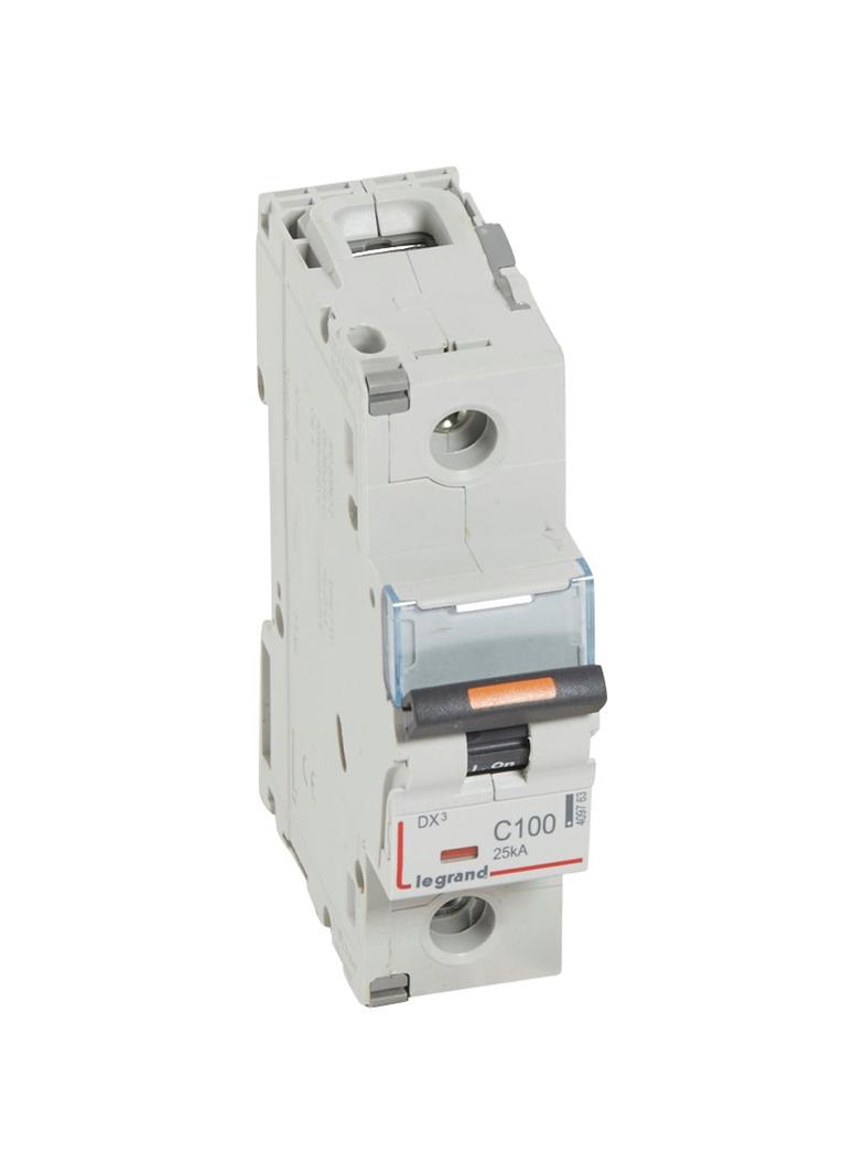 Wyłącznik Nadprądowy S321 C100 1P 100A 25Ka DX3 409763 LEGRAND