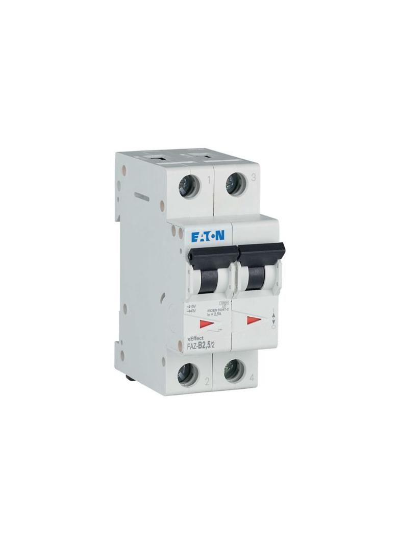FAZ-B2,5/2 Wyłącznik nadprądowy 15kA B2,5A 2P 278723 EATON