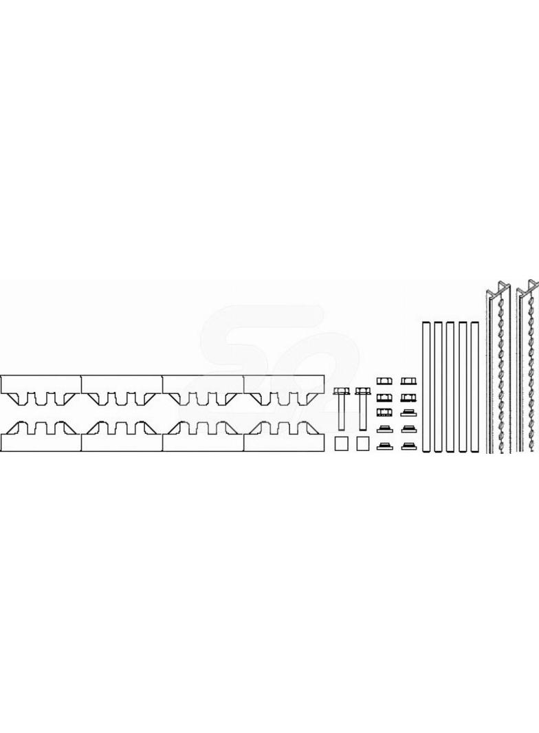 WSPORNIK SZYN ZBIORCZYCH+PROFIL M-2/5TN SET
