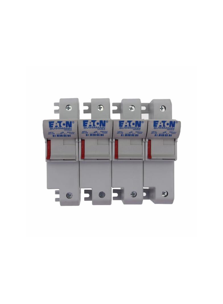 4 Pole 22x58 MFH Podstawa wkładki cylindrycznej 22x58 4P 125A 690VAC CH224DU EATON