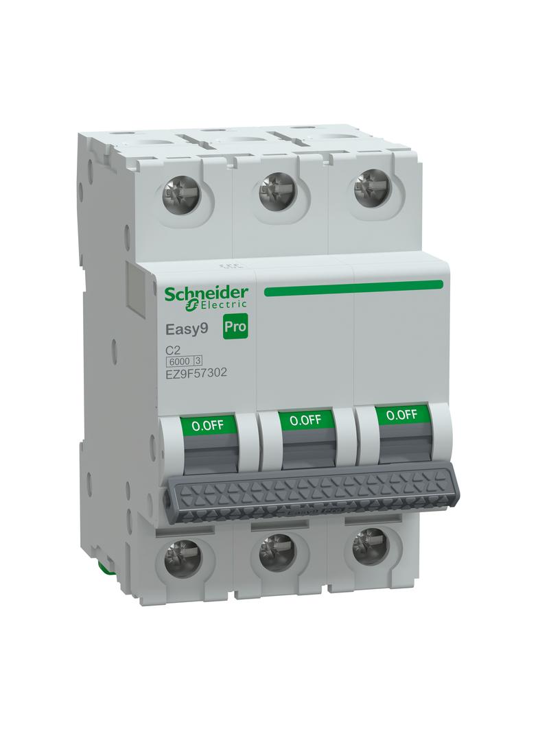 Wyłącznik nadprądowy Easy9 PRO 6kA 3P C2A EZ9F57302 Schneider