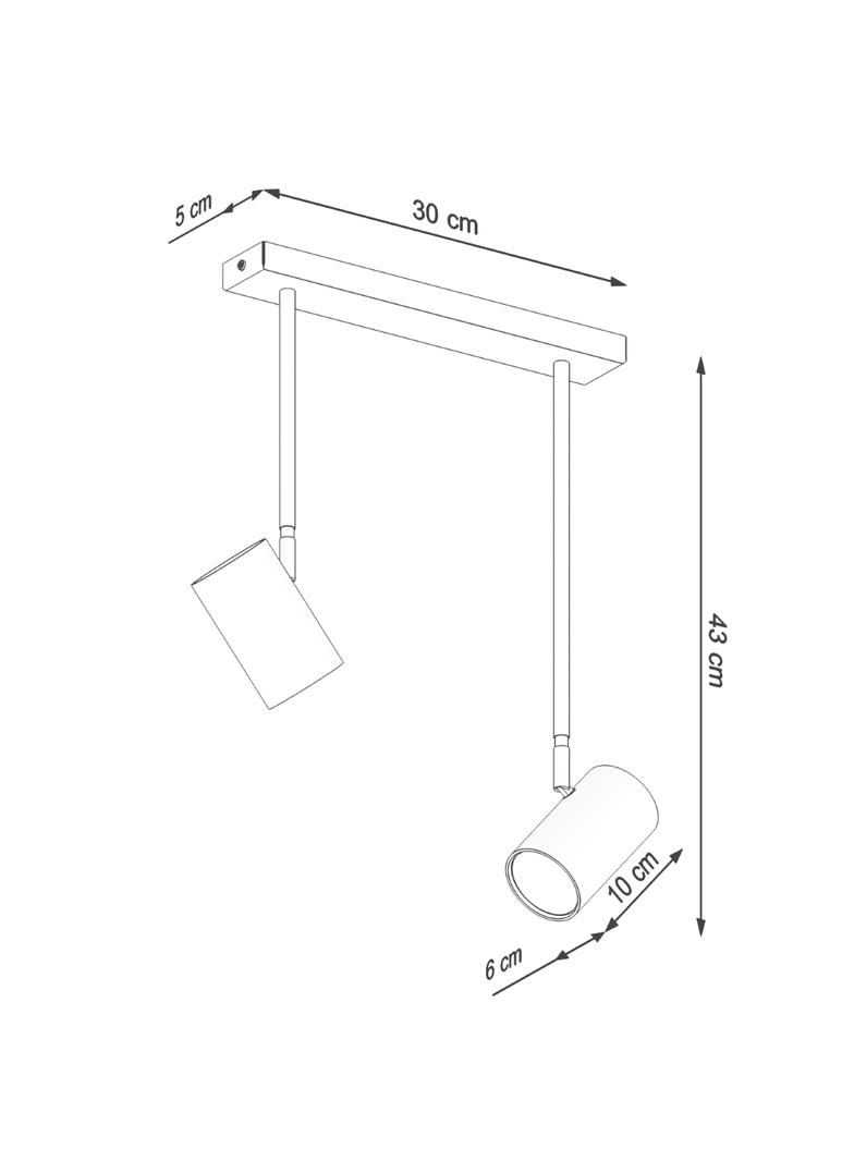Plafon NORANO 2 czarny