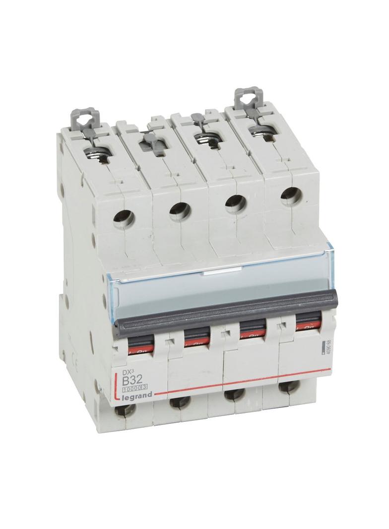 WYŁĄCZNIK NADPRĄDOWY S 314 4P B 32A 10000A SERII DX3, Legrand