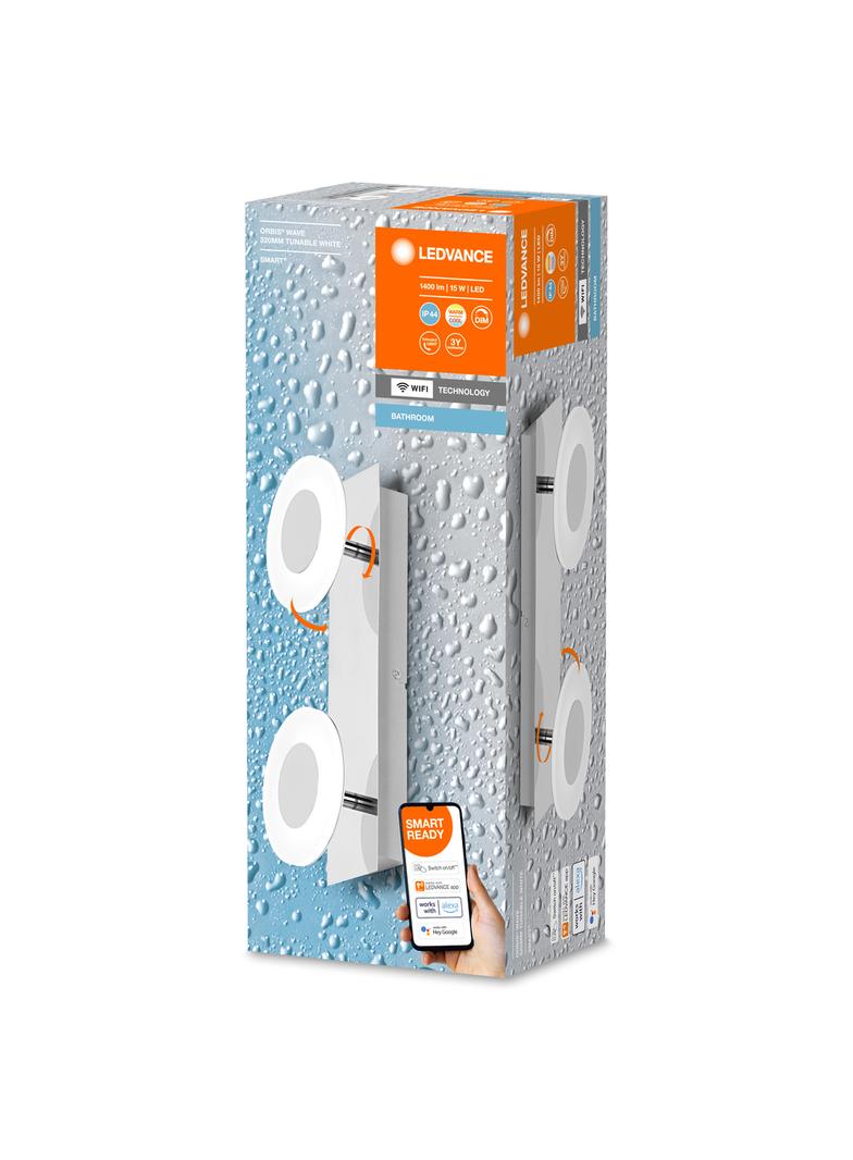 Oprawa SMART+ WIFI ORBIS WAVE 320 IP44 TW CR