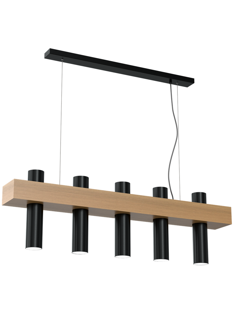 lampa wisząca West Black 5xGU10 MLP5511 Milagro