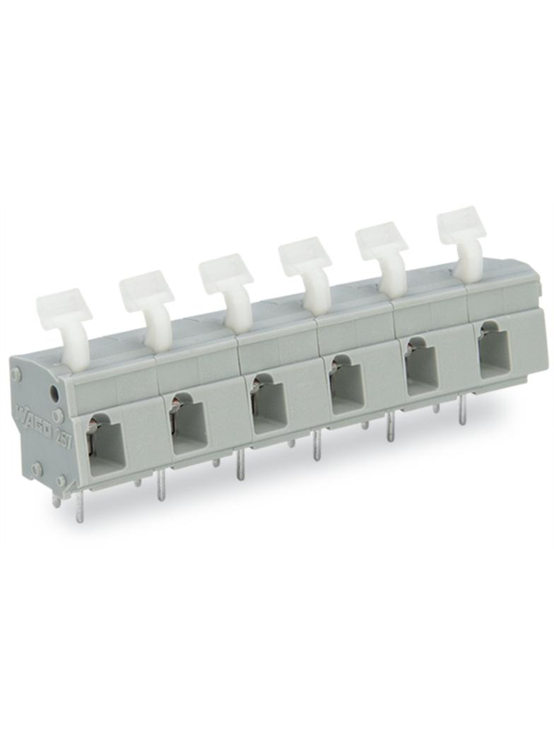 listwa zaciskowa do pł. drukowanych 4-bieg. szara raster 10/10,16 mm