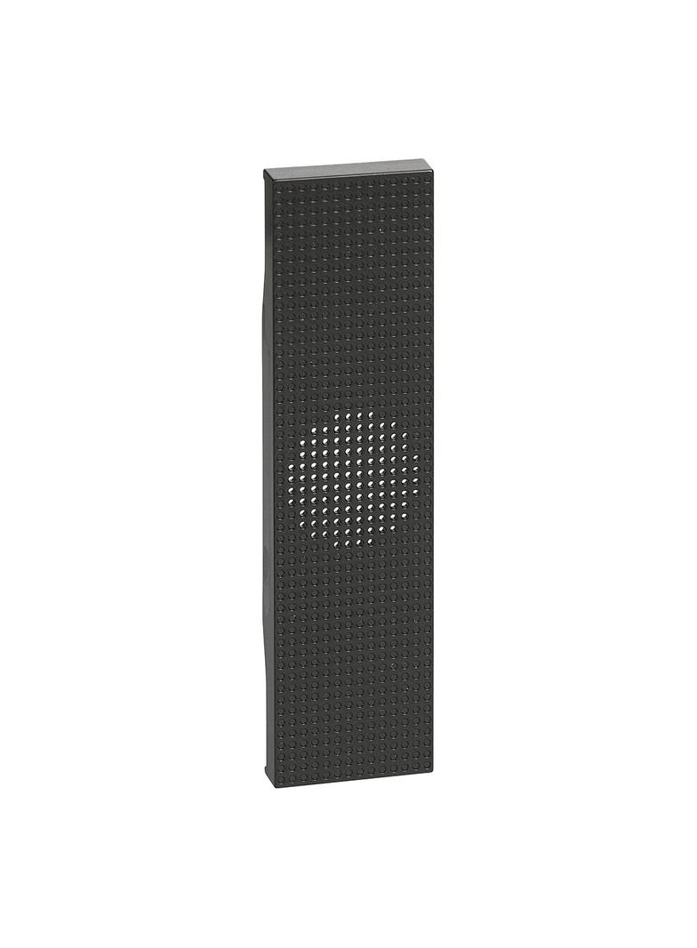 LIVING NOW - PLAKIETKA DZWONKA K4351V230/K4356V230 - 1 MODUŁ - CZERŃ, Bticino