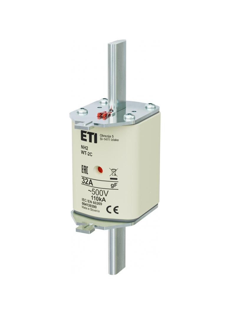 Wkładka topikowa NH szybka KOMBI NH2 WT-2C gF 32A 500V 004139390 ETI