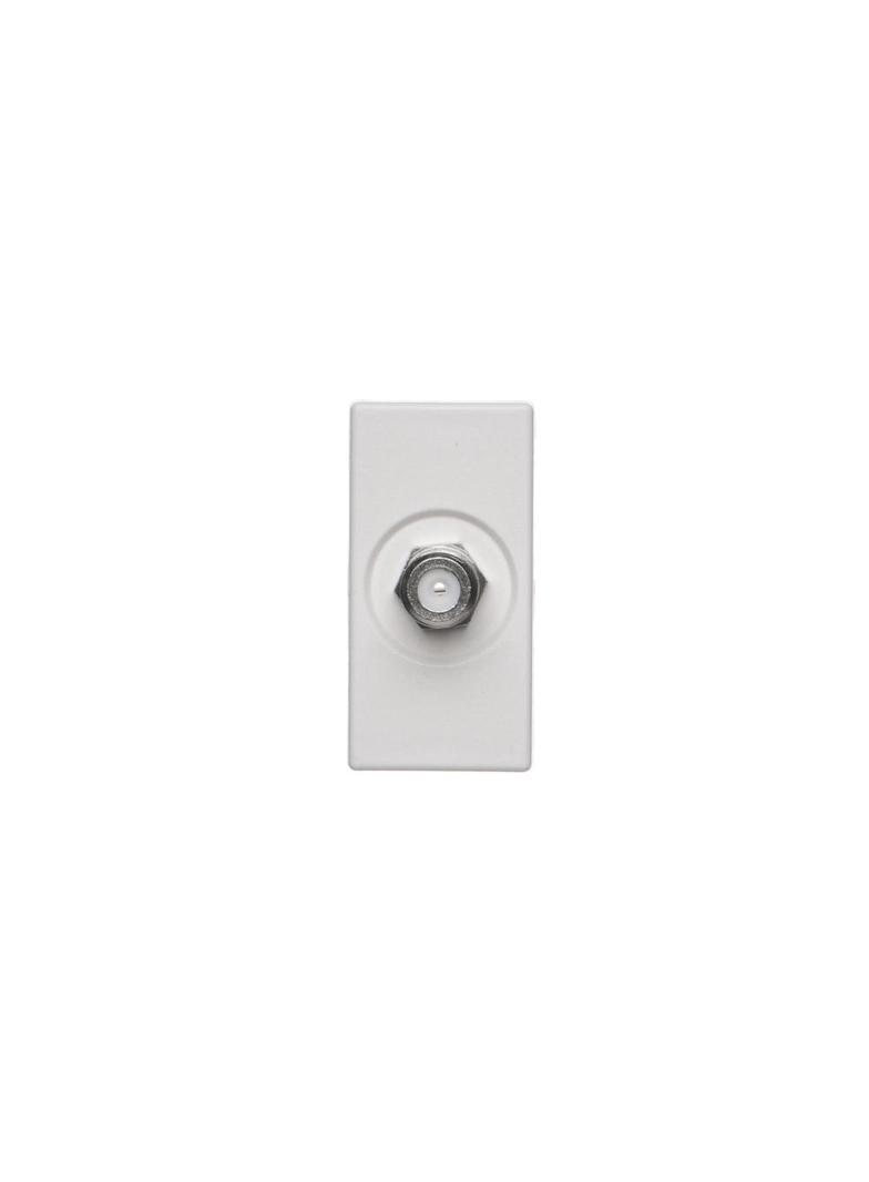 Simon Connect Płytka K45/2 gn. SAT (F) żeńskie 225x45mm + wkład czysta biel K102C/9 KONTAKT