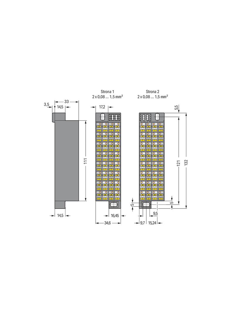 krosownica kasetowa 32-polowa 33-64 wersja wąska