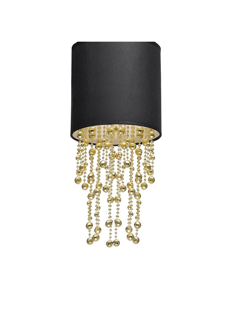 lampa wisząca Almeria E27 czarno/złota MLP6439 Milagro