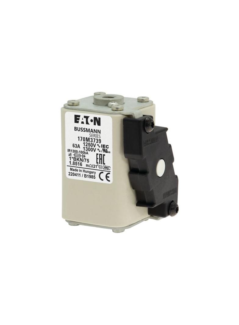 FUSE 63A 1250V 1*FKE/115 AR CU Wkładka szybka 63A AC 1250V rozmiar 1 45x59x156 mm aR 170M3739 EATON