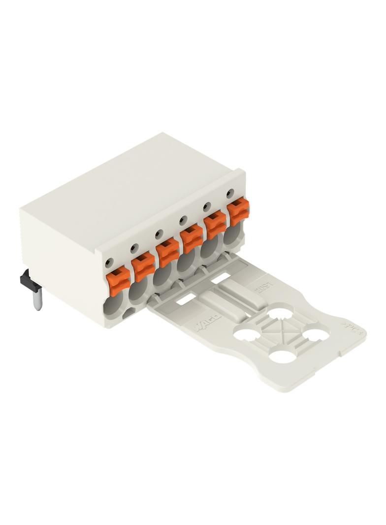 Gniazdo picoMAXeCOM raster 3,5mm 8‑biegunowe z kątowymi pinami lutowniczymi z płytką 2091‑1358 /50szt./ WAGO