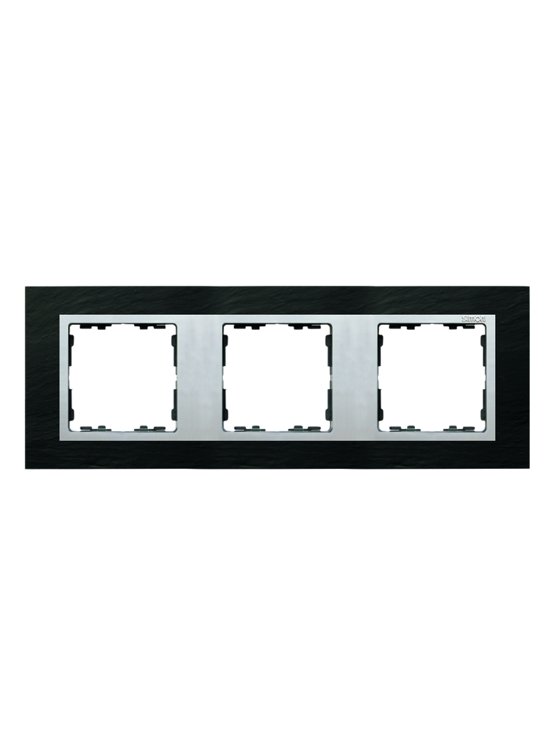Simon 82 Nature Ramka 3-krotna Nature Łupek / pierścień aluminum mat 82937-63 KONTAKT