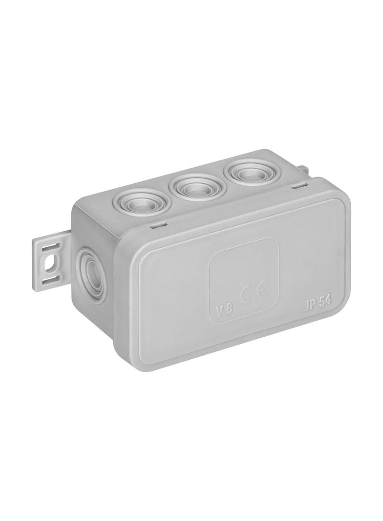 Puszka n/t CLICK IP54 8 przepustów kablowych 80x45x41mm szary OR-JB-13805/G ORNO