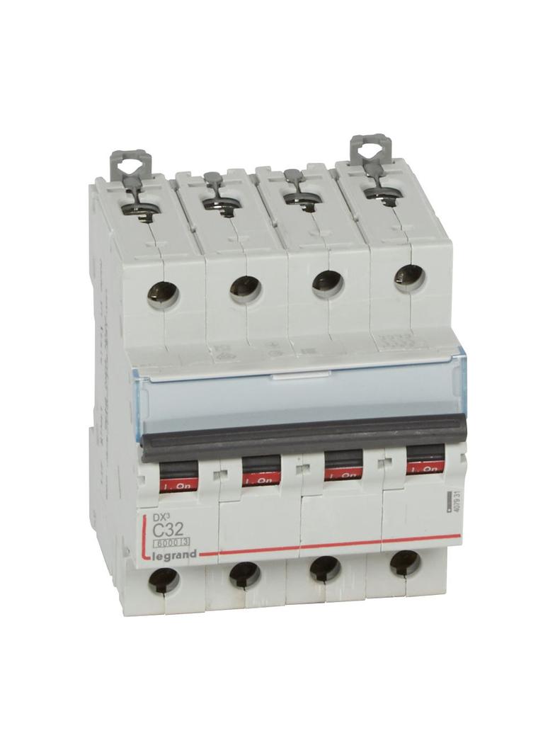 WYŁĄCZNIK NADPRĄDOWY S 304 4P C 32A 6000A SERII DX3, Legrand