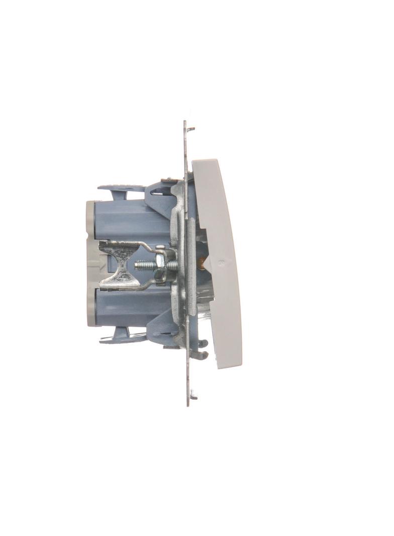 Simon 54 Łącznik dwubiegunowy z podświetleniem LED 10A szybkozłączka biały