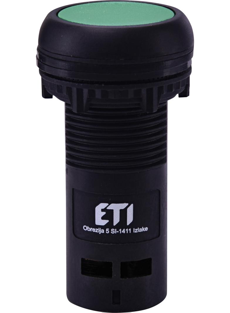 ECF-01-G - Przycisk kompaktowy z guzikiem krytym, 1NC, Zielony