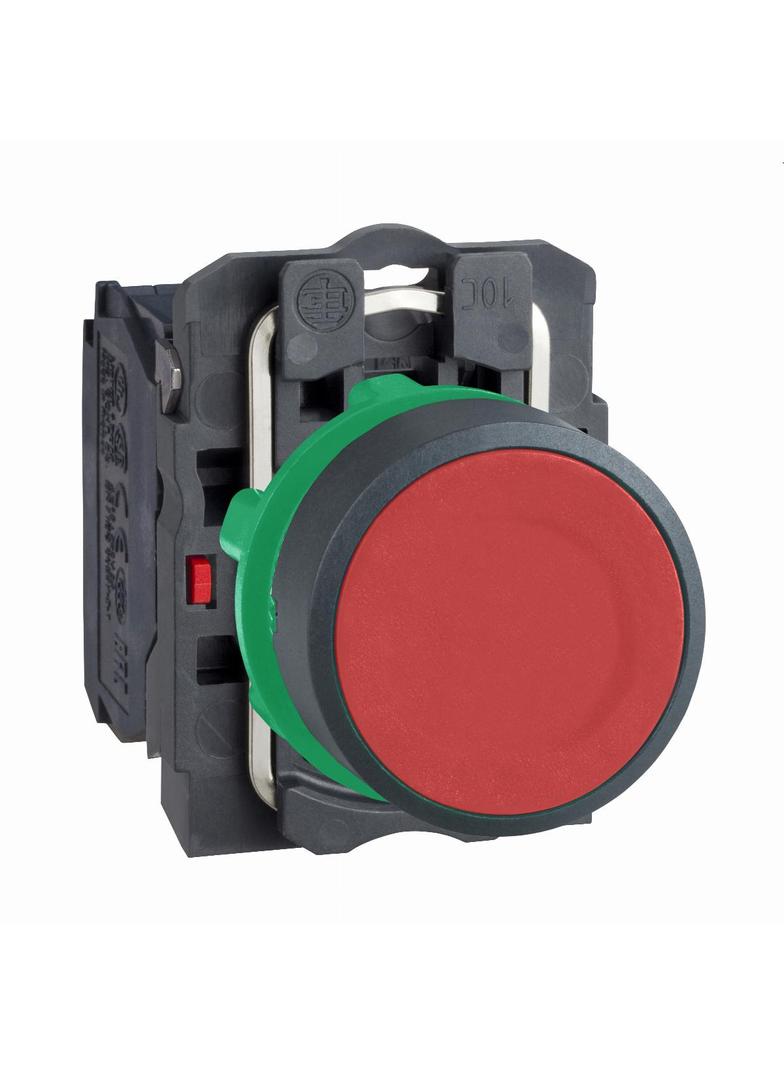 Harmony XB5 Przycisk płaski czerwony, plastikowy XB5AA42