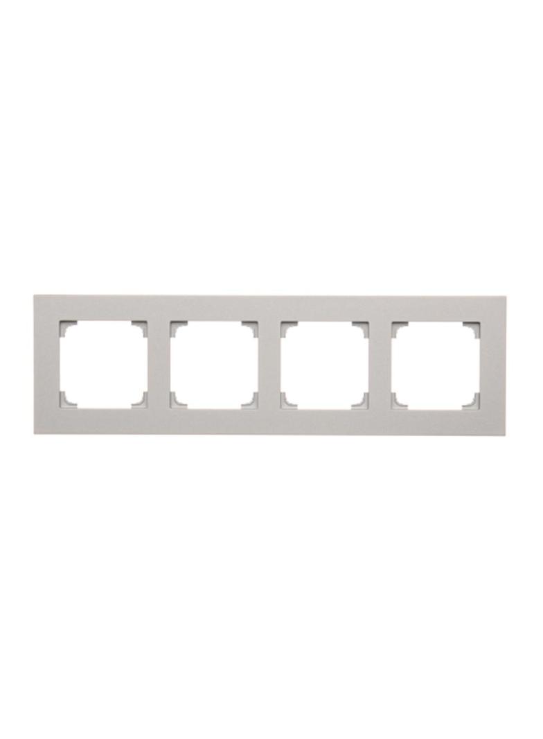 Simon 55 Ramka poczwórna 4-krotna LINE Aluminium mat TR4/143 KONTAKT