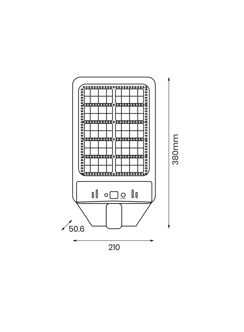 MILAGRO Latarnia Solarna Kers 200W 1200lm 6500K