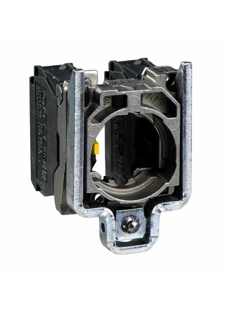 Harmony XB4 Zestaw korpus oraz styki, 1 NO + 1 NC, Metalowy, Zaciski śrubowe