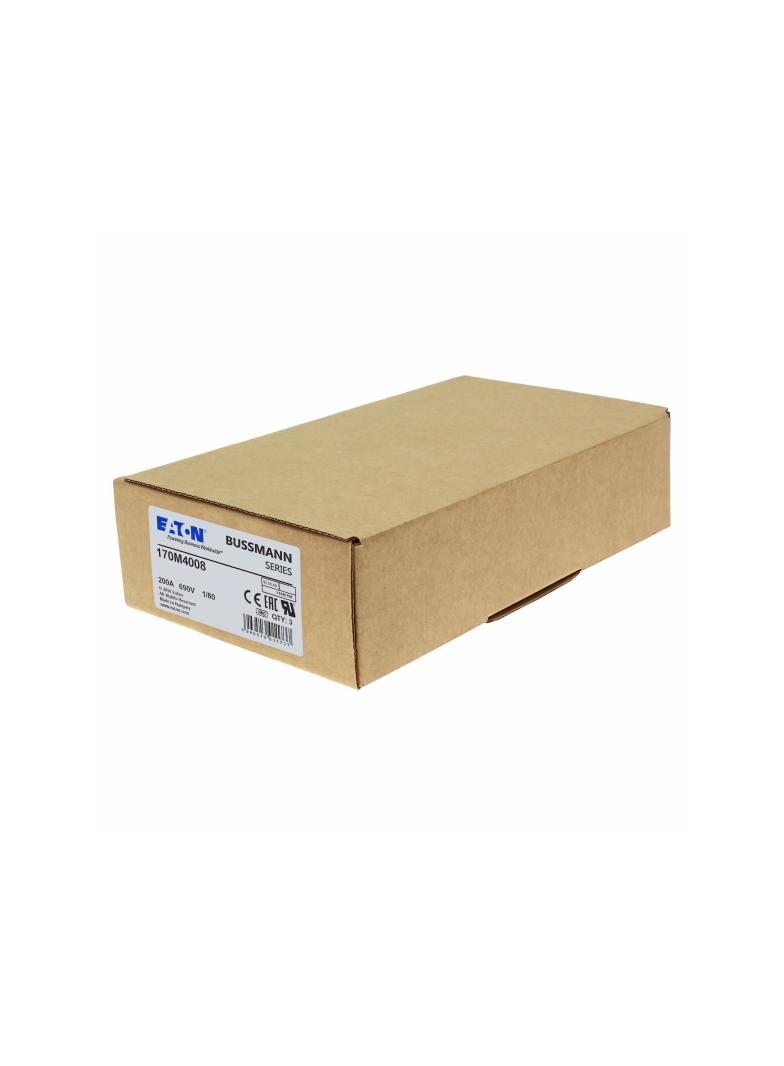 200A 690V 1/80 aR INDICATOR FUSE Wkładka szybka 200A AC 690V DIN 1 53x53x108 mm aR DIN, 170M4008 EAT