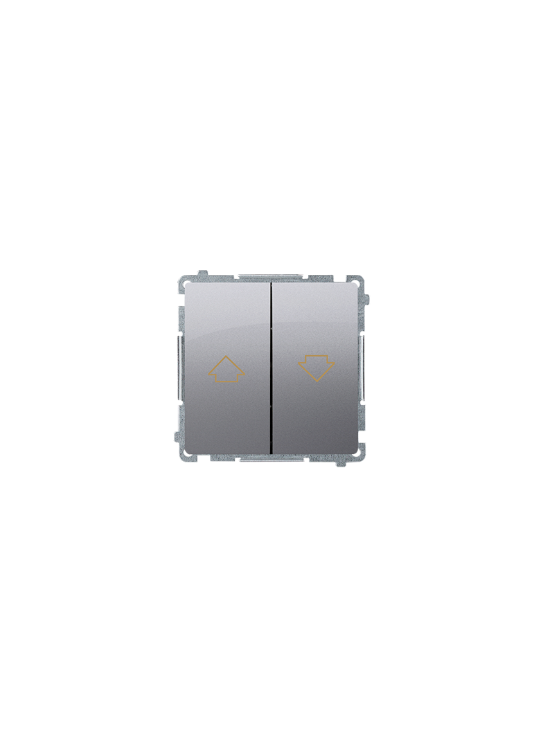 Simon Basic Przycisk roletowy 10A 250V zaciski śrubowe stal inox BMZ1.01/21 KONTAKT