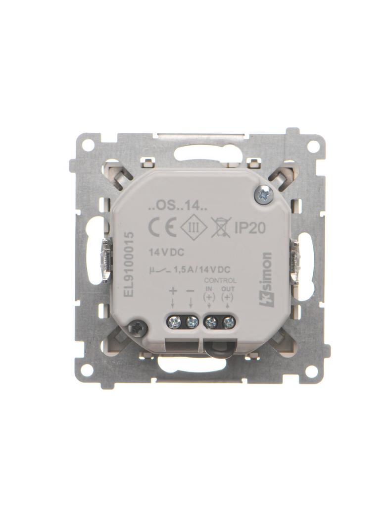 Simon 55 Oprawa oświetleniowa LED 14V z czujnikiem ruchu (0,62 W) Barwa neutralna 4200K Szampański m