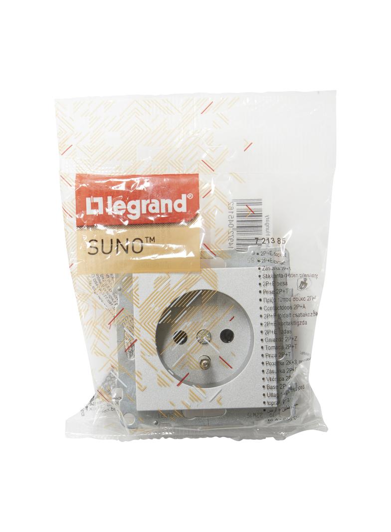 Suno Gniazdo Pojedyncze Z Uziemieniem 2P+Z 16A 250 V Zaciski Śrubowe Aluminium 721385 LEGRAND
