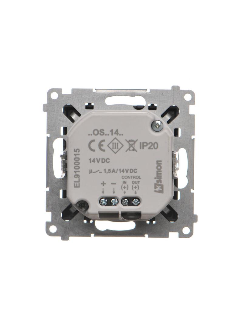 Simon 55 Oprawa oświetleniowa LED 14V z czujnikiem ruchu (0,64 W) Barwa ciepła biała 3100K Czarny ma