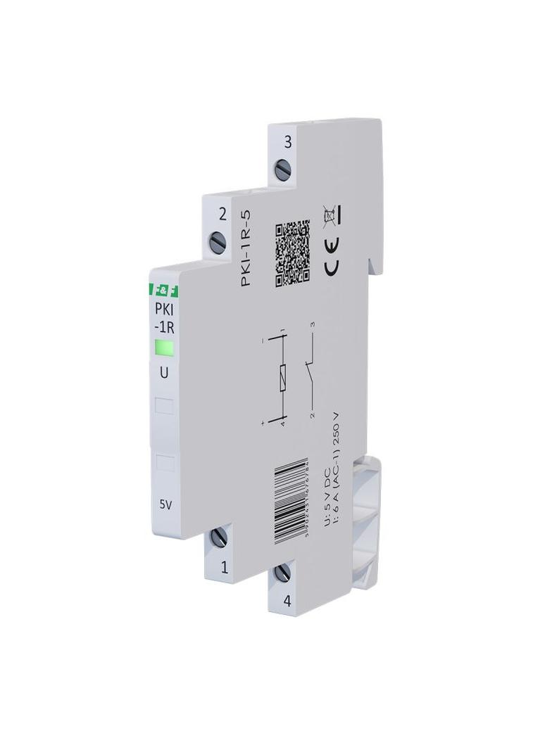 Przekaźnik interfejsowy styk rozwierny 5 V DC 1/3S TH-35 PKI-1R-5V F&F