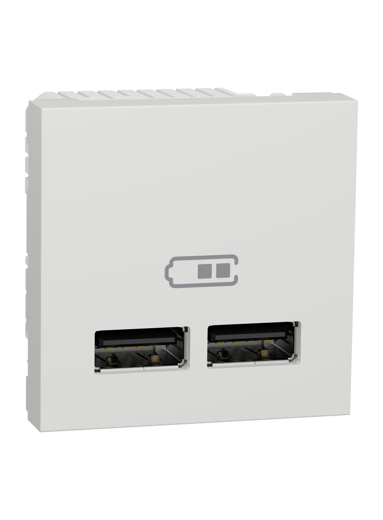 Nowa Unica, Gniazdo USB A+A 1A, białe