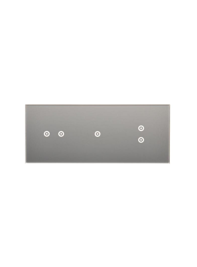Simon 54 Touch Panel dotykowy S54 Touch 3 moduły 2 pola dotykowe poziome + 1 pole dotykowe + 2 pola dotykowe pionowe srebrna mgła DSTR3213/71 KONTAKT
