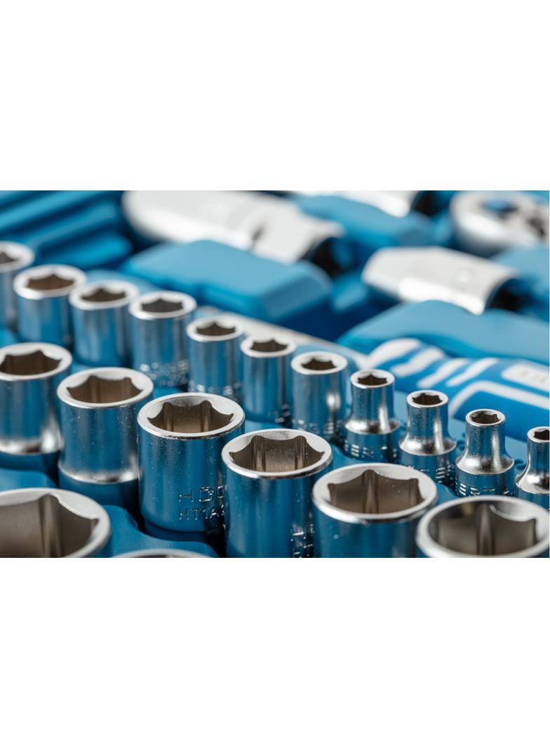 Zestaw narzędzi 95 szt. CrV, 1/4", 1/2"