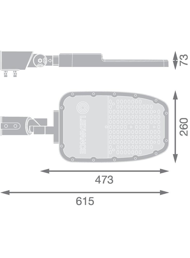 Oprawa SL AREA SPD LA V 90W 740 RV35ST GY