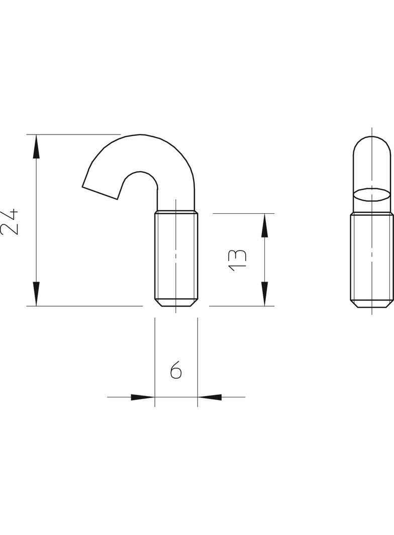 HS M6, ŚRUBY Z ŁBEM HAKOWYM M 6 VA