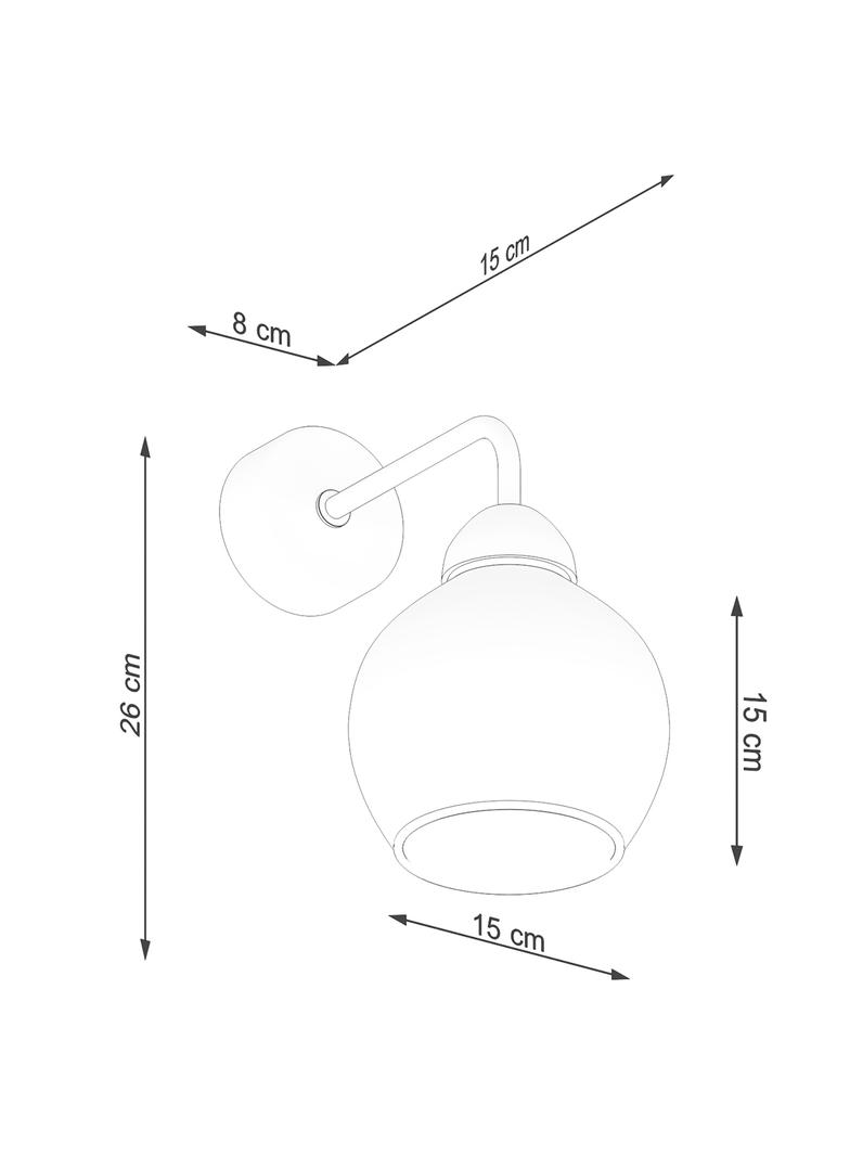 Sollux Kinkiet ALINO 1 czarny SL.1139
