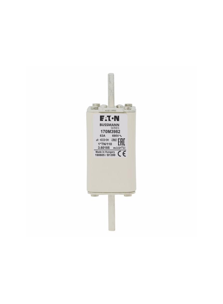 63A 1000V 1*TN/110 aR INDICATOR FUSE Wkładka szybka 63A AC 1000V compact DIN 1 43x61x138 m 170M3982