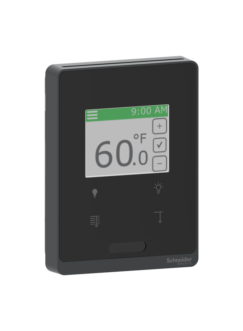 SXW, panel przedni z czujnikiem PIR, ekran dotykowy i 4 przyciski, Sensorbus, czarny