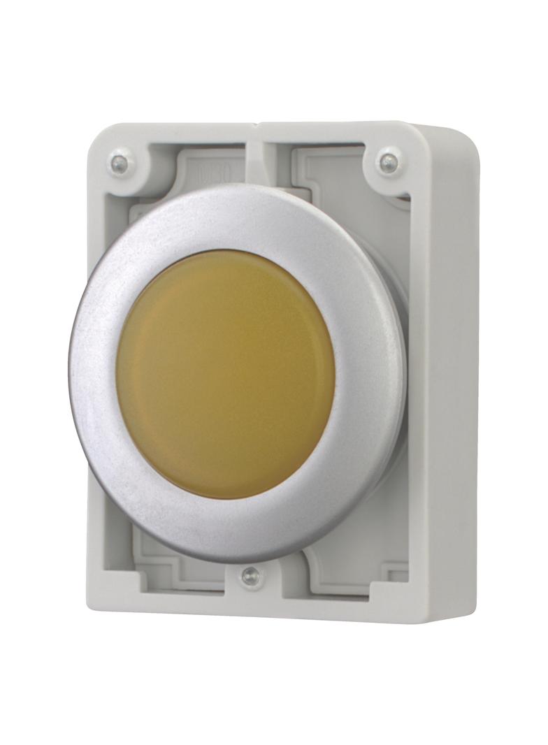 M30C-FL-Y Główka lampki sygnalizacyjnej 30mm płaska żółta 183285 EATON